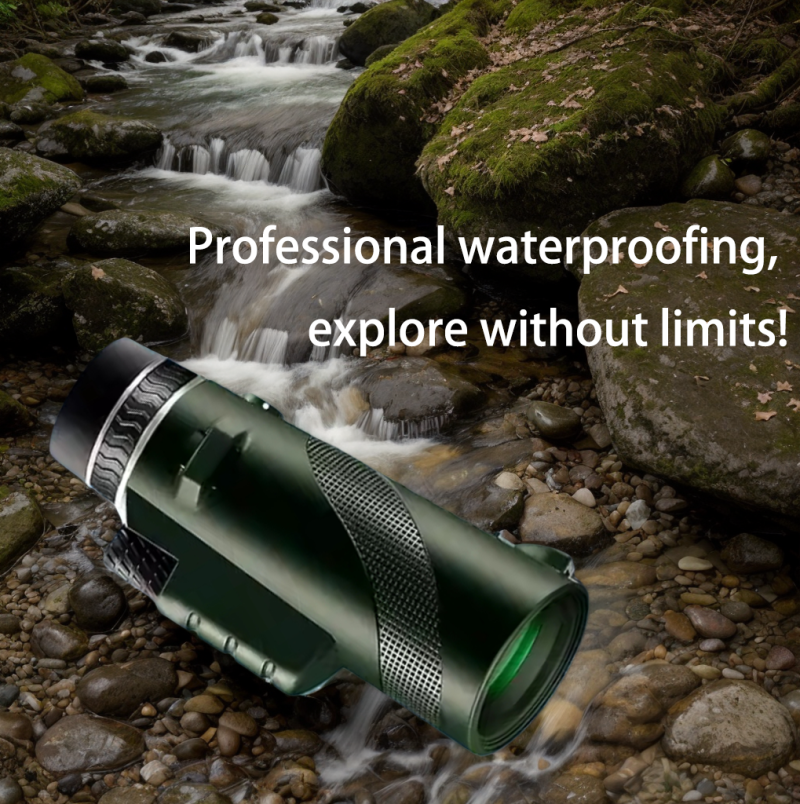 80×100 Monocular Telescope High Powered Monocular for Adults Monocular for Smartphone Adapter Monocular Telescope Hunting Wildlife Bird Watching Travel Camping Hiking Green
