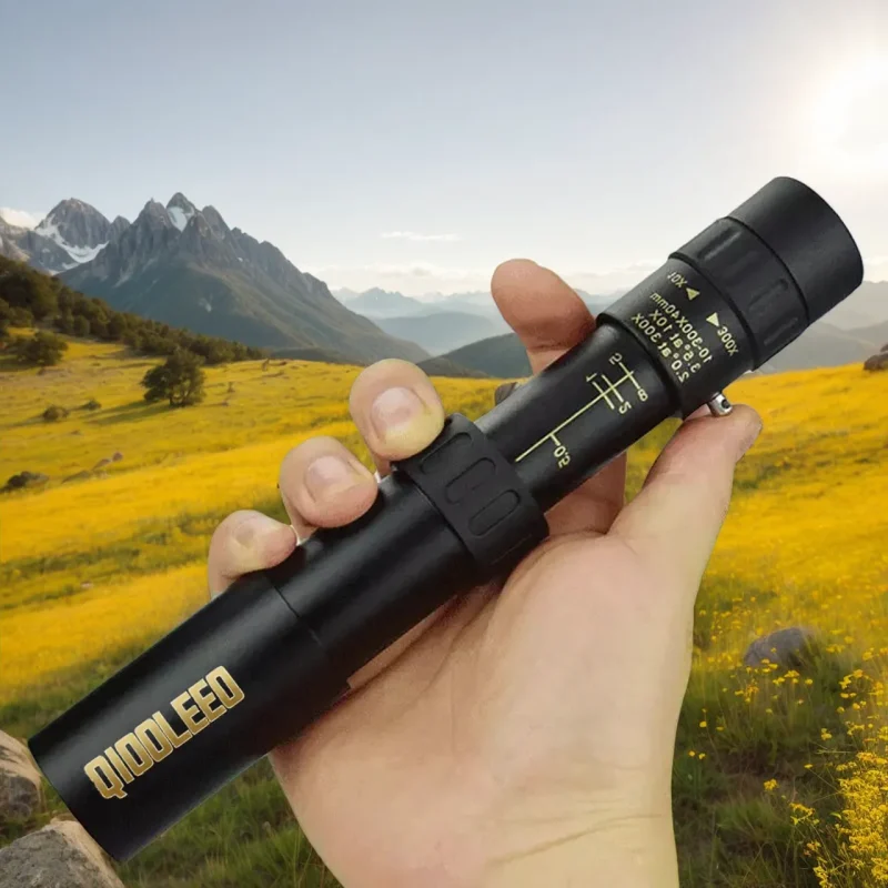 10-300×40 Zoom High-Powered Metal Monocular – Portable, HD, Professional, Waterproof and Durable Monoculars